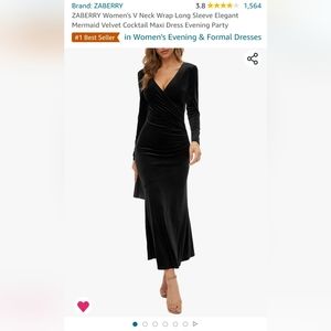 Velvet Cocktail black dress